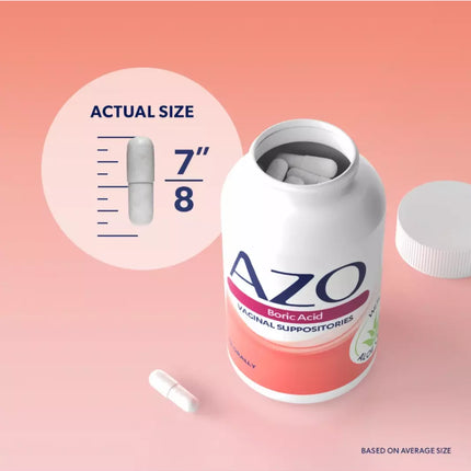 Azo Promotes Vaginal Balance Vaginal Suppositories 30 Ct BB 6/25