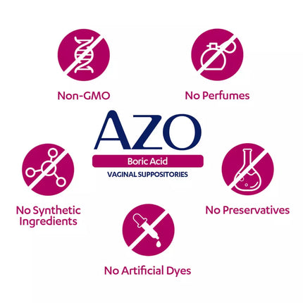 Azo Promotes Vaginal Balance Vaginal Suppositories 30 Ct BB 6/25