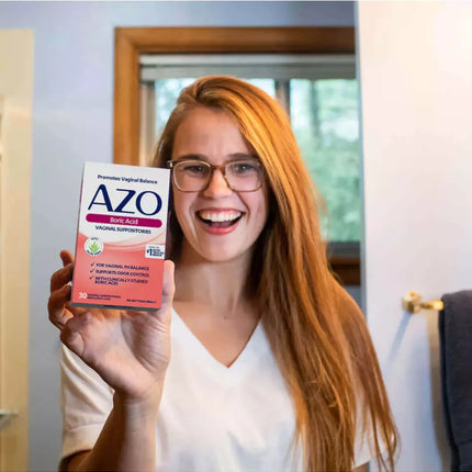 Azo Promotes Vaginal Balance Vaginal Suppositories 30 Ct BB 6/25