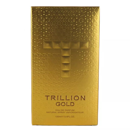 TRILLION GOLD Eau De Parfum For MEN  3.4 fl Oz. NEW IN SEALED BOX