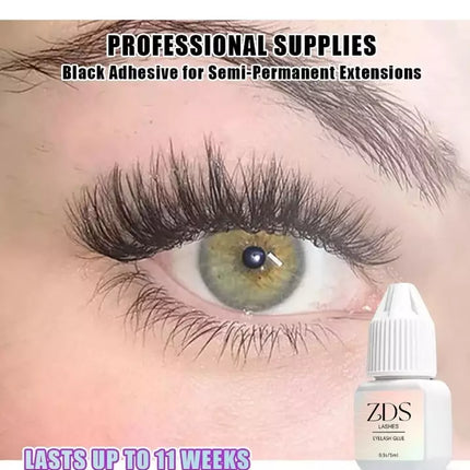 Extra Strong Eyelash Extension Glue - ZDS Lash 0.17fl.oz / 5ml 11-Weeks, 0.5 Sec