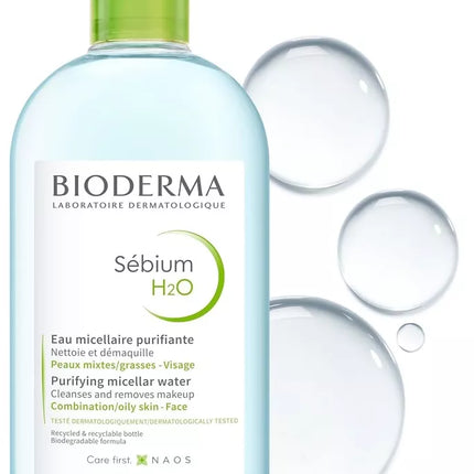 Bioderma Purifying Facial Cleansing Micelle Solution Sebium H2O 16.9oz