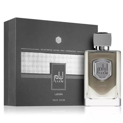 NEW Lattafa Liam Grey by Lattafa Eau De Parfum Spray (Unisex) 3.4 oz For Men NEW