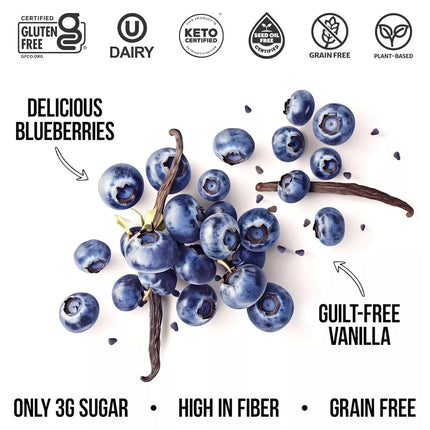 TGB Vanilla Blueberry Gluten Free Low Carb Nut Snack 8OZ 3pack